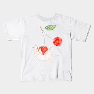 Cherry Kitten Kids T-Shirt